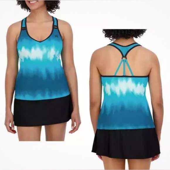 ZeroXposur 2 Piece Tankini & Swim Skort Swimsuit Set Women’s Size Large - Picture 1 of 13